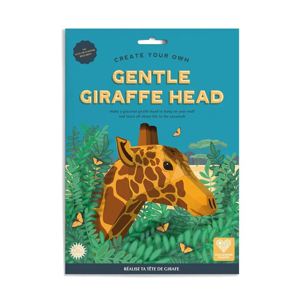 Clockwork Soldier - Create Your Own Gentle Giraffe Head Wall Art - Image 3