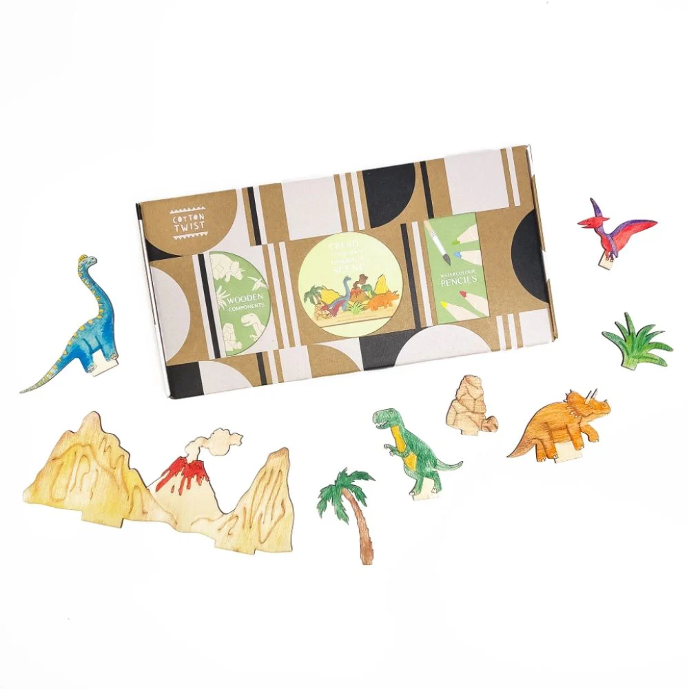 Cotton Twist Create Your Own Dinosaur Scene Craft Kit - Image 3