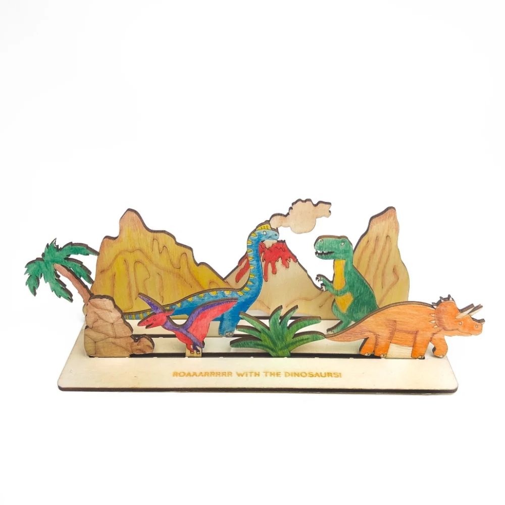 Cotton Twist Create Your Own Dinosaur Scene Craft Kit - Image 4