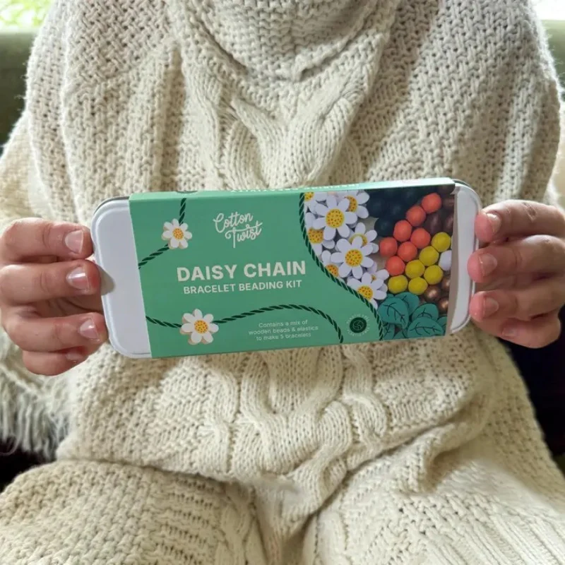 Cotton Twist Daisy Chain Bracelet Beading Kit - Image 2