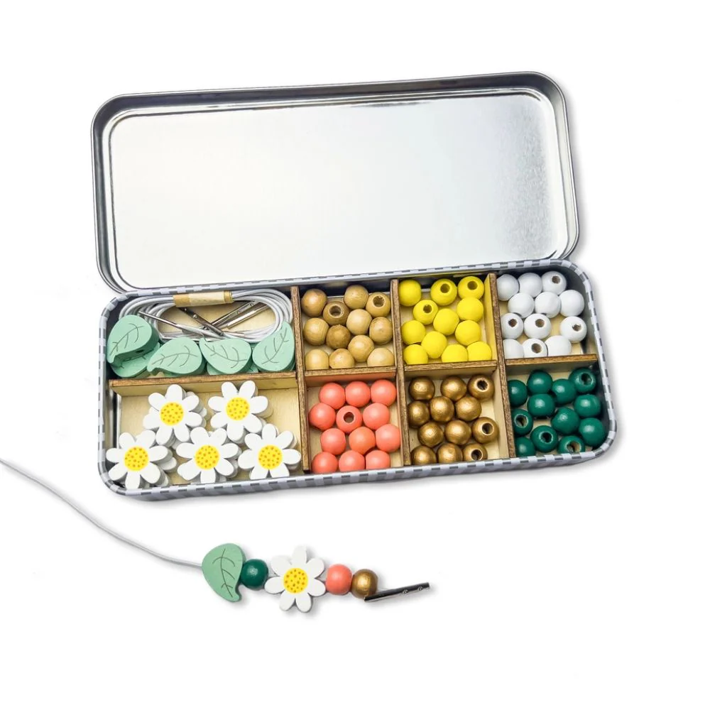 Cotton Twist Daisy Chain Bracelet Beading Kit - Image 4