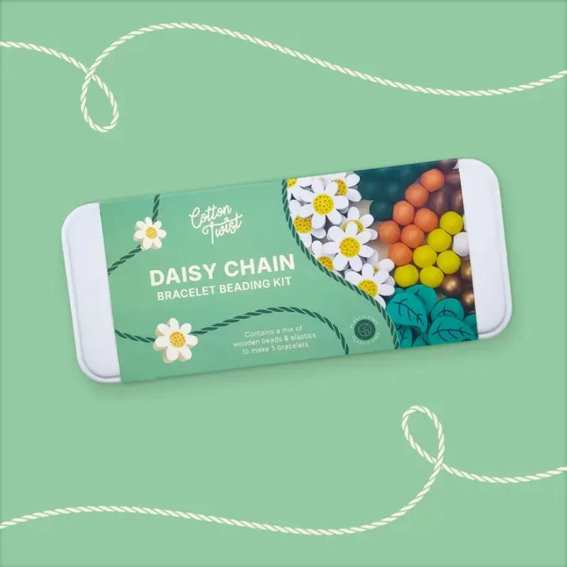 Cotton Twist Daisy Chain Bracelet Beading Kit - Image 5