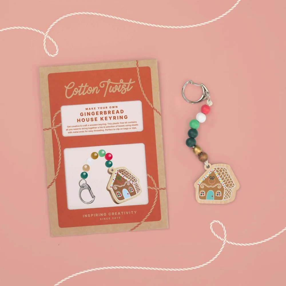 Cotton Twist - Make your own Gingerbread Keyring - Image 2