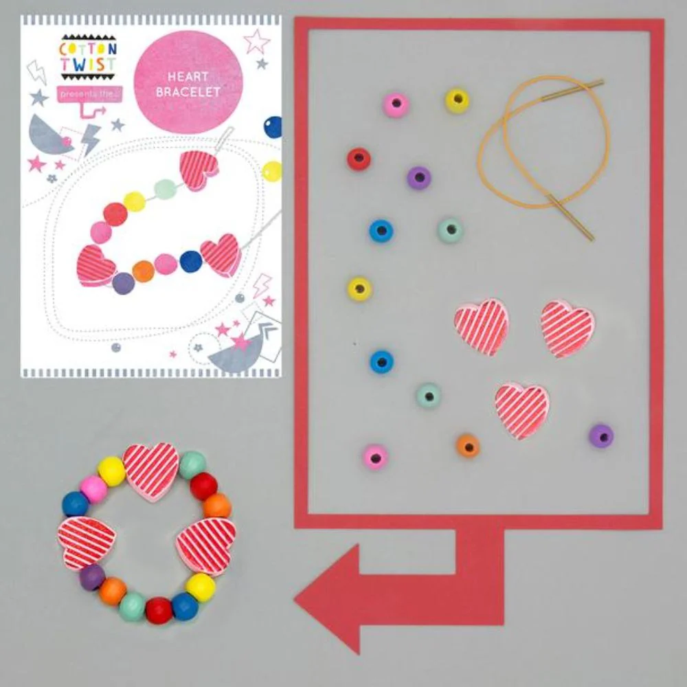 Cotton Twist Make Your Own Heart Bracelet - Image 4