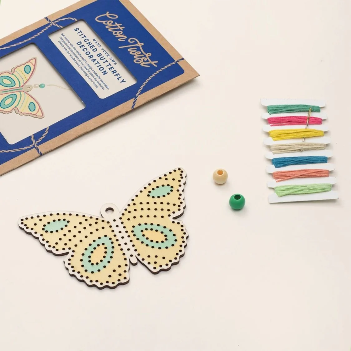 Cotton Twist Make Your Own Stitched Butterfly Decoration - Image 4