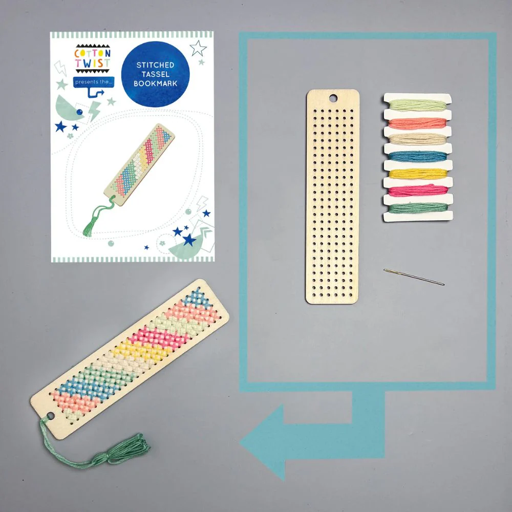 Cotton Twist - Make your own Stitched Tassel Bookmark - Image 3