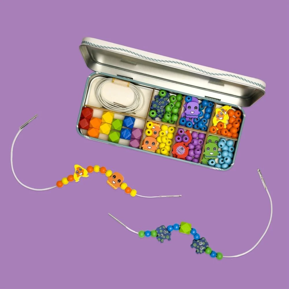 Cotton Twist Mini Monsters Bracelet Bead Kit - Image 3