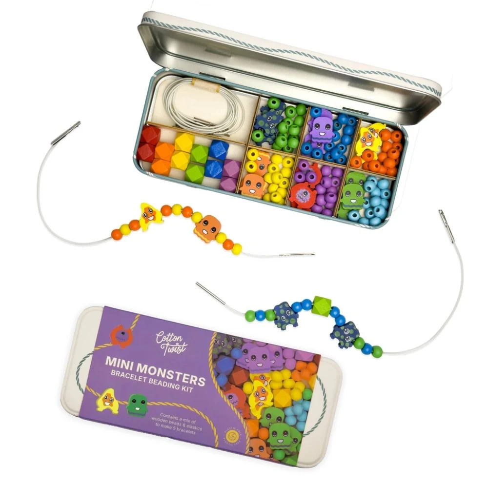 Cotton Twist Mini Monsters Bracelet Bead Kit - Image 4