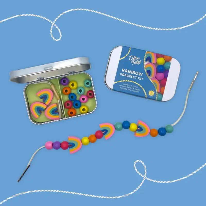 Cotton Twist Rainbow Bracelet Making Kit - Image 3