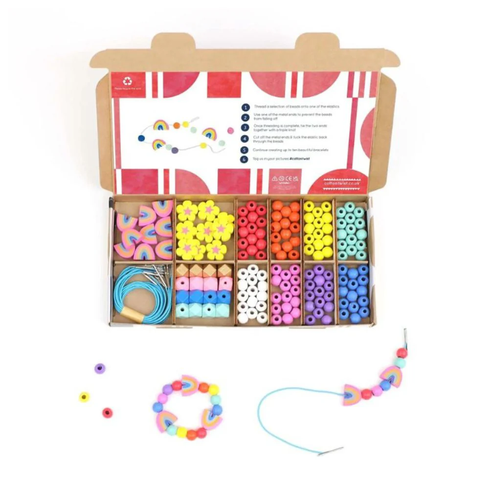Cotton Twist Rainbow Bracelet Making Kit - Image 4