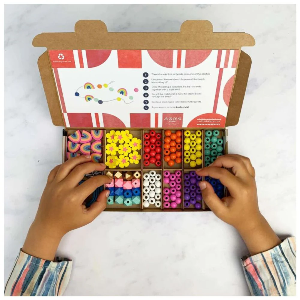 Cotton Twist Rainbow Bracelet Making Kit - Image 5