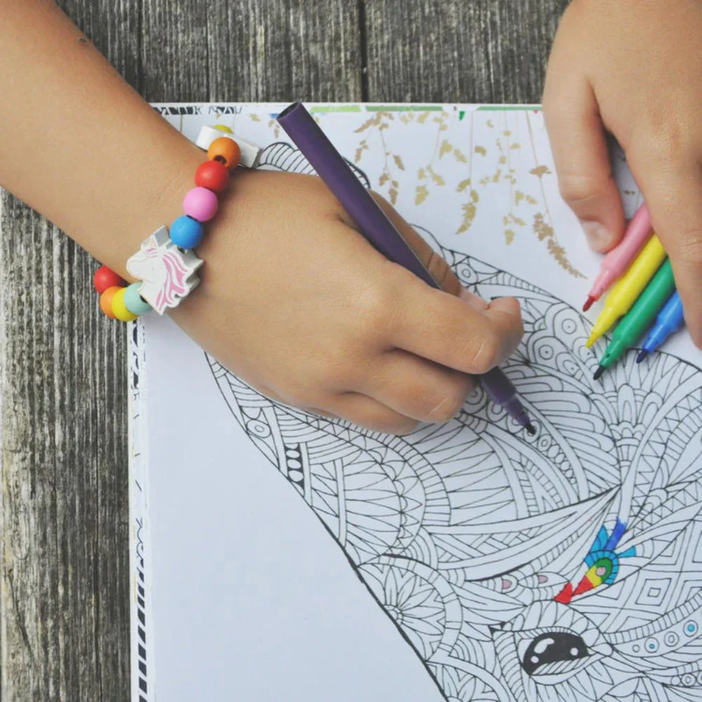 Cotton Twist Rainbow Unicorn Bracelet Making Kit - Image 5