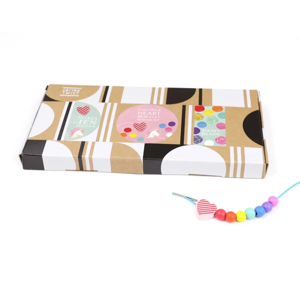 Cotton Twist Unicorn & Heart Bracelet Making Kit - Image 4