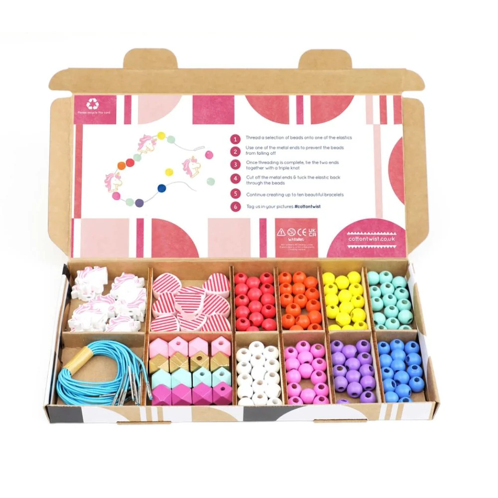 Cotton Twist Unicorn & Heart Bracelet Making Kit - Image 5