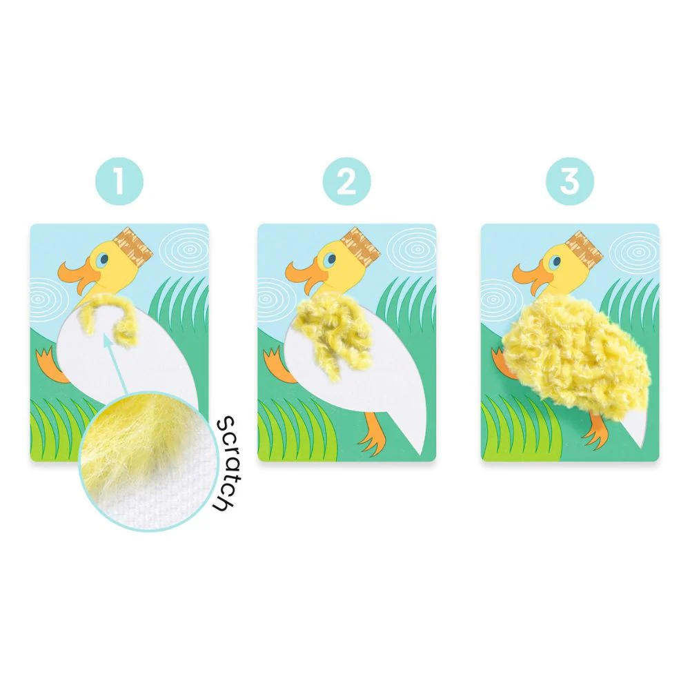 Crafts for 4 Year Olds - Djeco Collages Funny Animals With Hats - Image 4