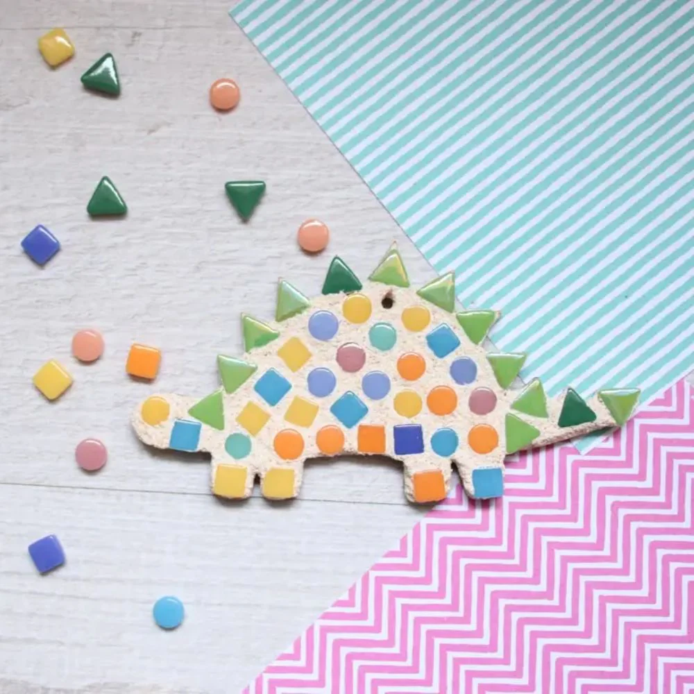 Crafty You Crafty Me Dinosaur Mosaic Kit - Rainbow - Image 4
