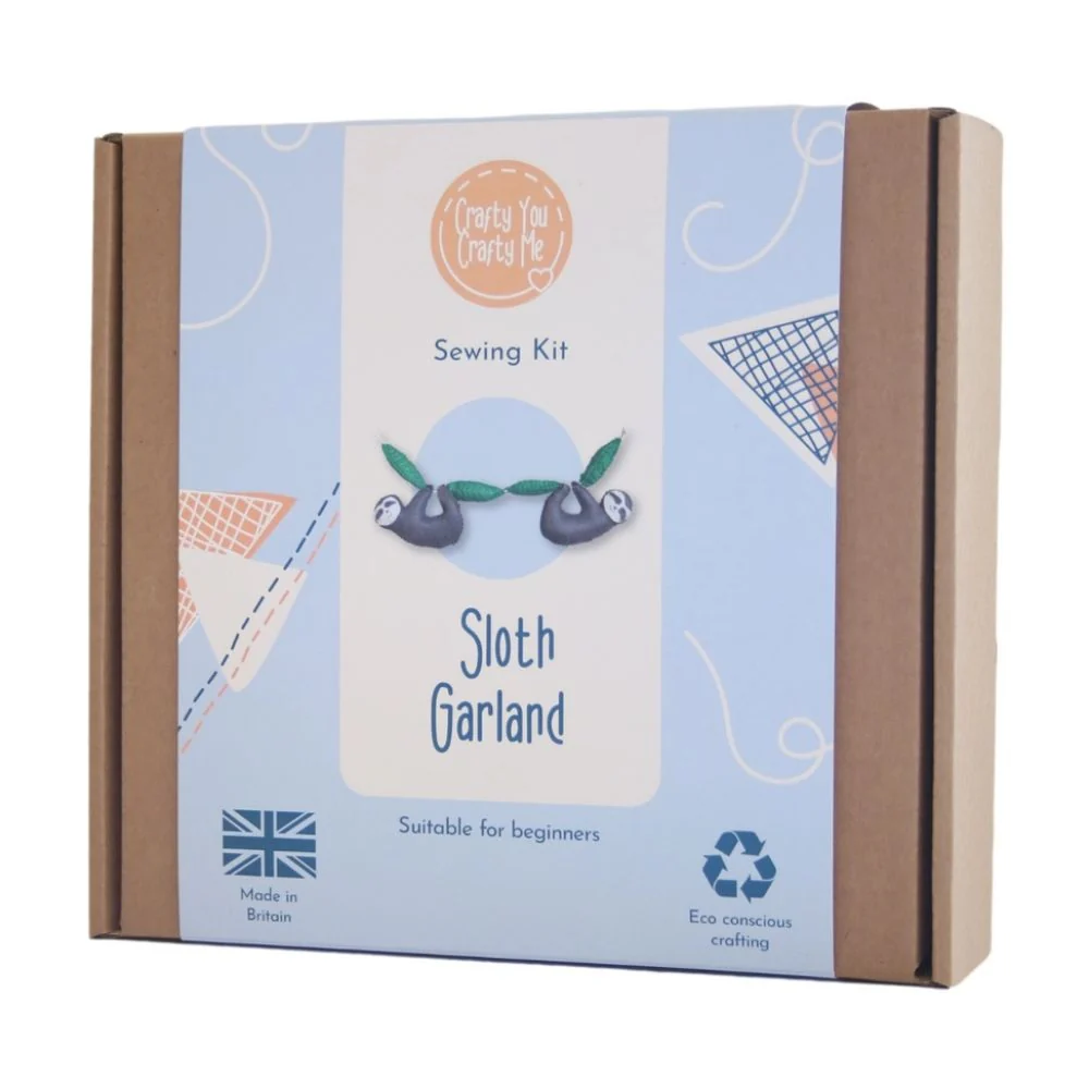 Crafty You Crafty Me Sloth Felt Garland Kit - Image 2