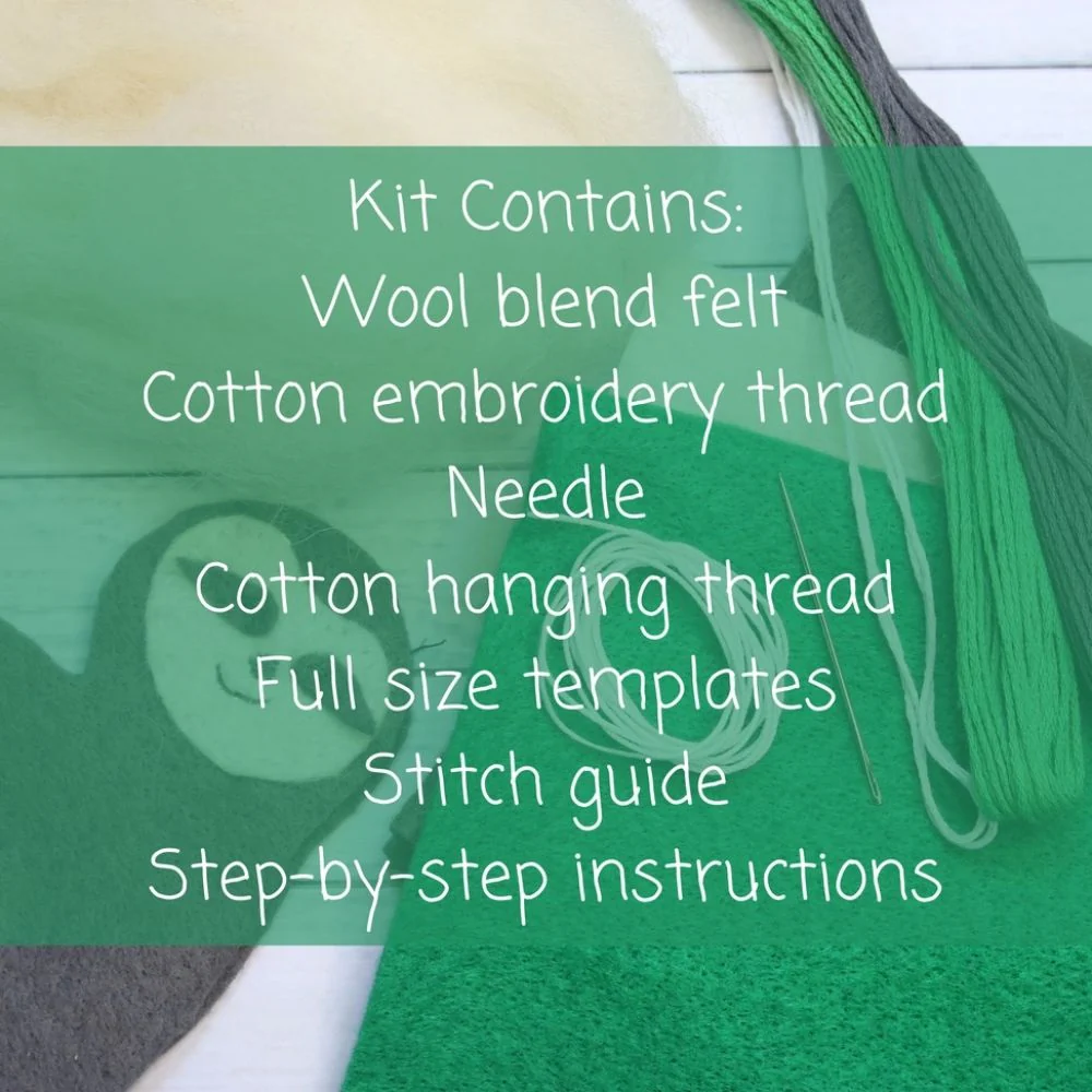 Crafty You Crafty Me Sloth Felt Garland Kit - Image 5