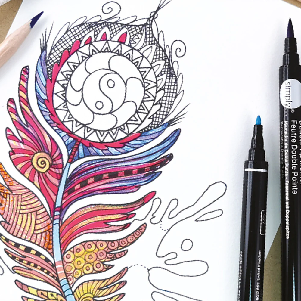 Feather Colour Splash Beginner Art Activity Set - Gifts For 10 Years Old + - Image 5