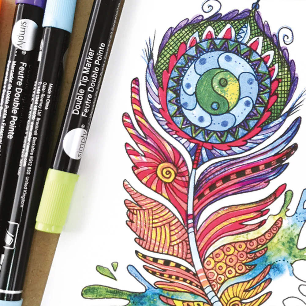 Feather Colour Splash Beginner Art Activity Set - Gifts For 10 Years Old + - Image 6