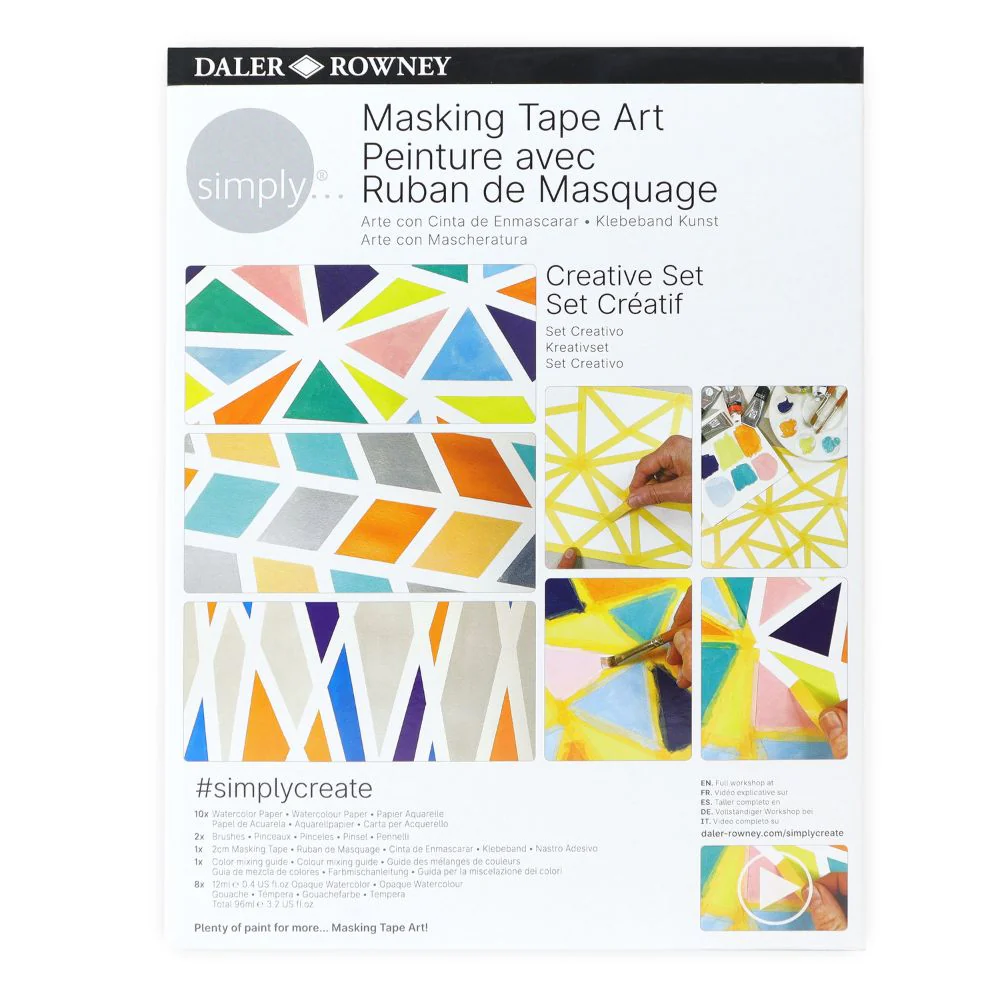 Masking Tape Art Set - Beginner Art Gift Set - Image 3