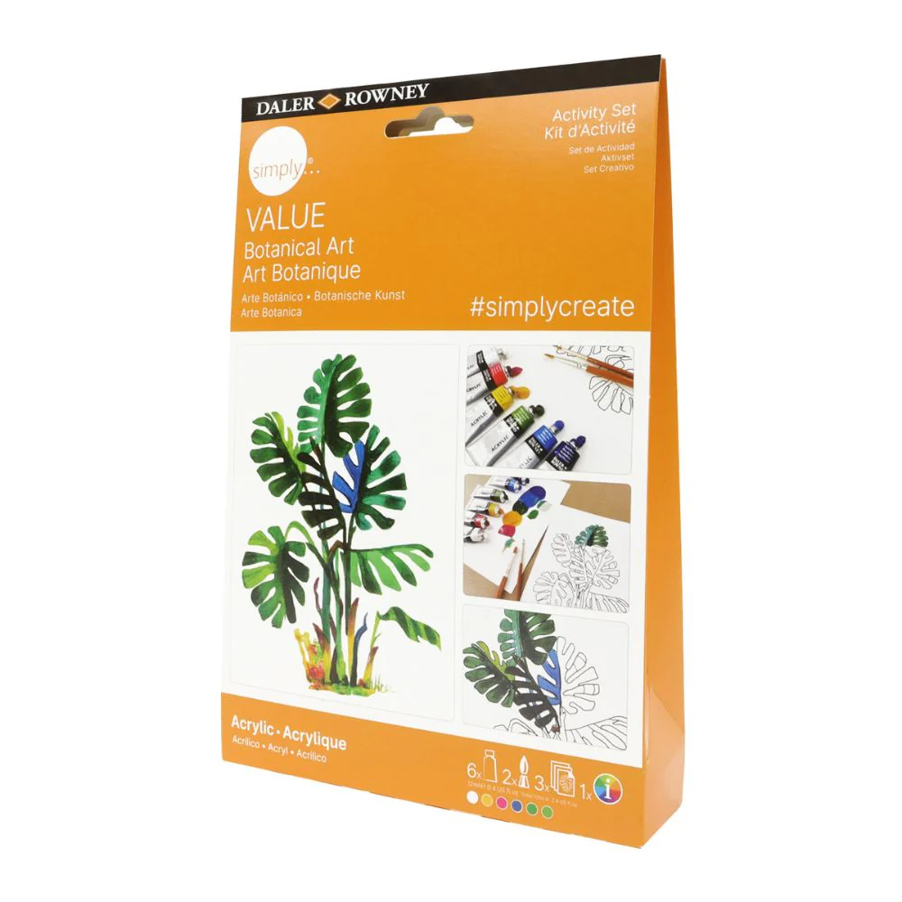 Daler Simply Value Acrylic Botanical Activity Painting Set - Image 3
