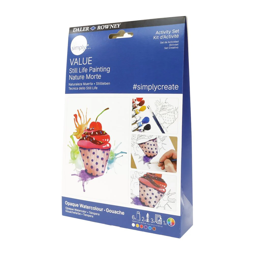 Daler Simply Value Opaque Watercolour Activity Set - Still Life - Image 3