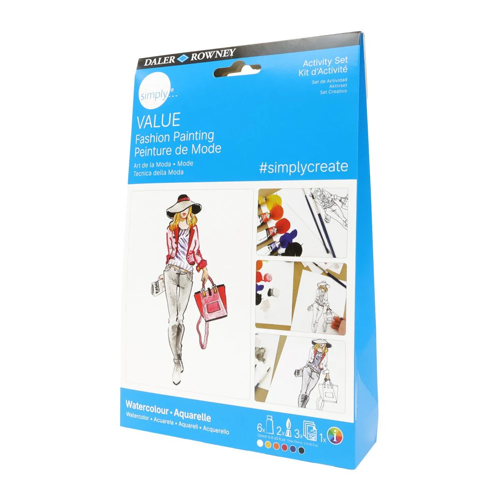 Daler Simply Value Watercolour Activity Set - Fashion - Image 3