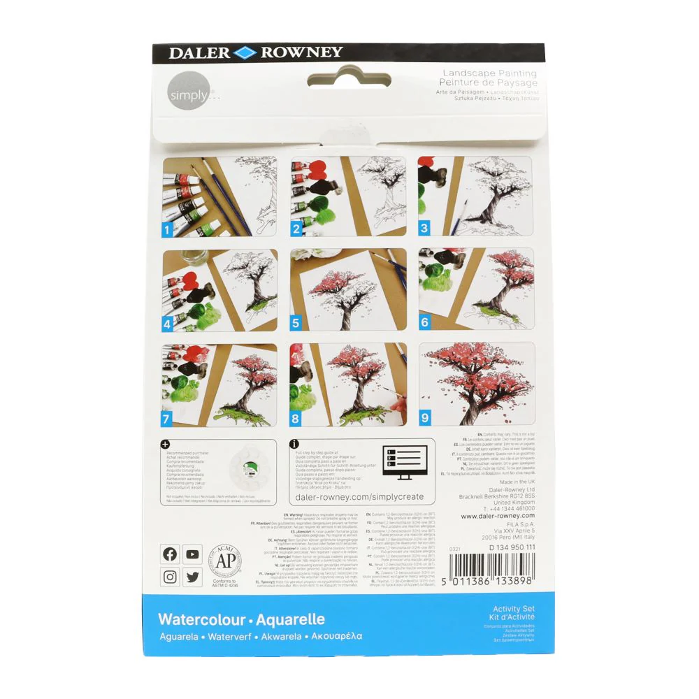Daler Simply Value Watercolour Activity Set - Landscape - Image 4
