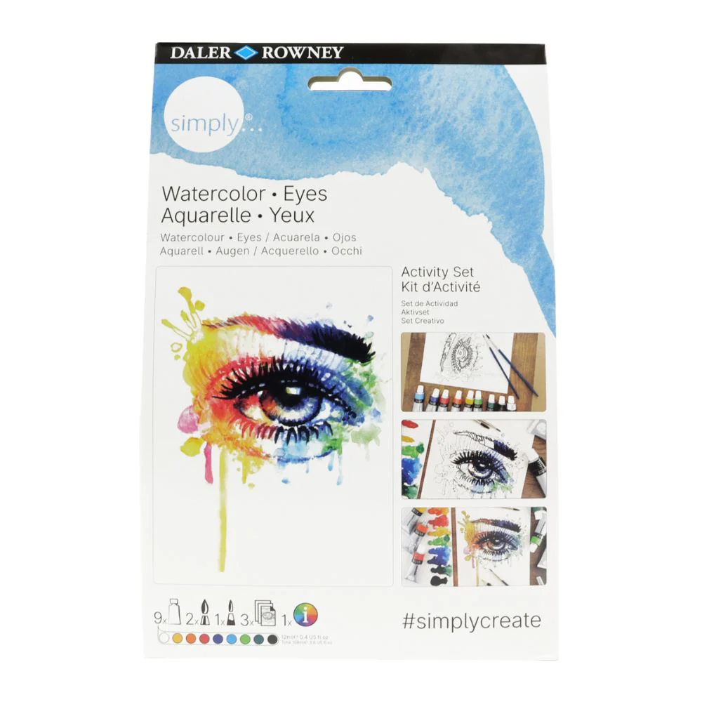 Daler Simply Watercolour Eyes Activity Set - Image 2