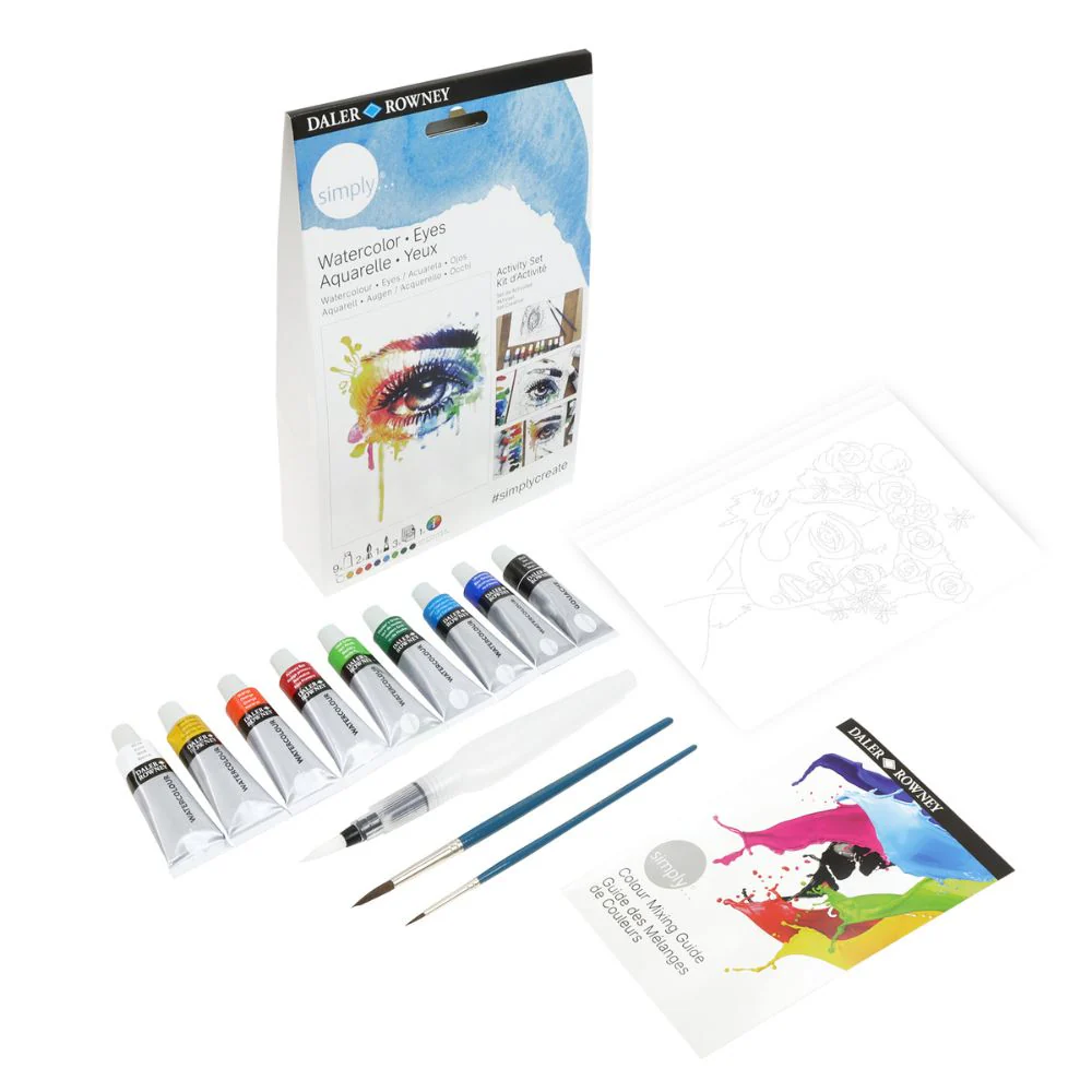 Daler Simply Watercolour Eyes Activity Set - Image 3