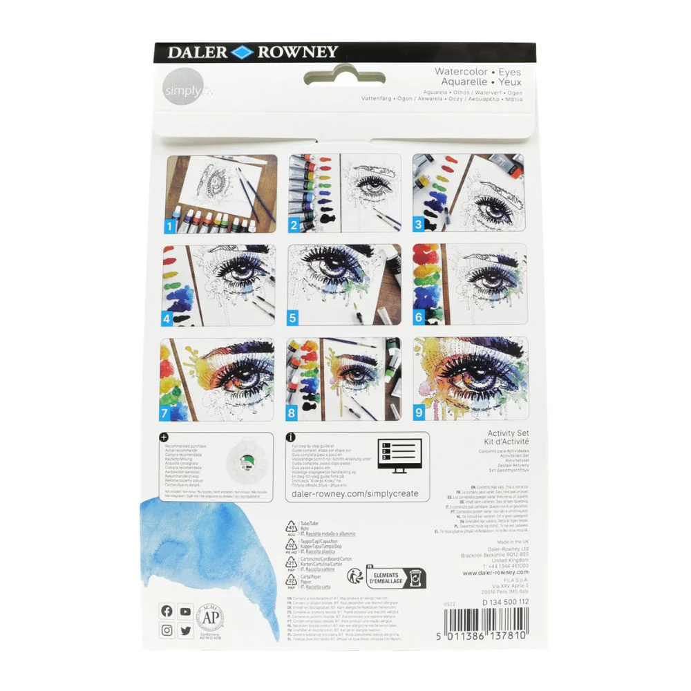 Daler Simply Watercolour Eyes Activity Set - Image 4