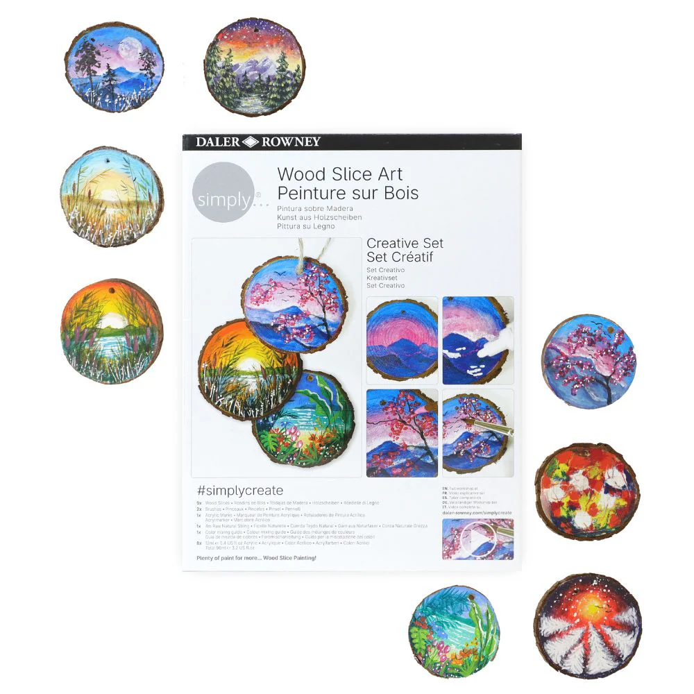 Wood Slice Painting Creative Set - Image 11