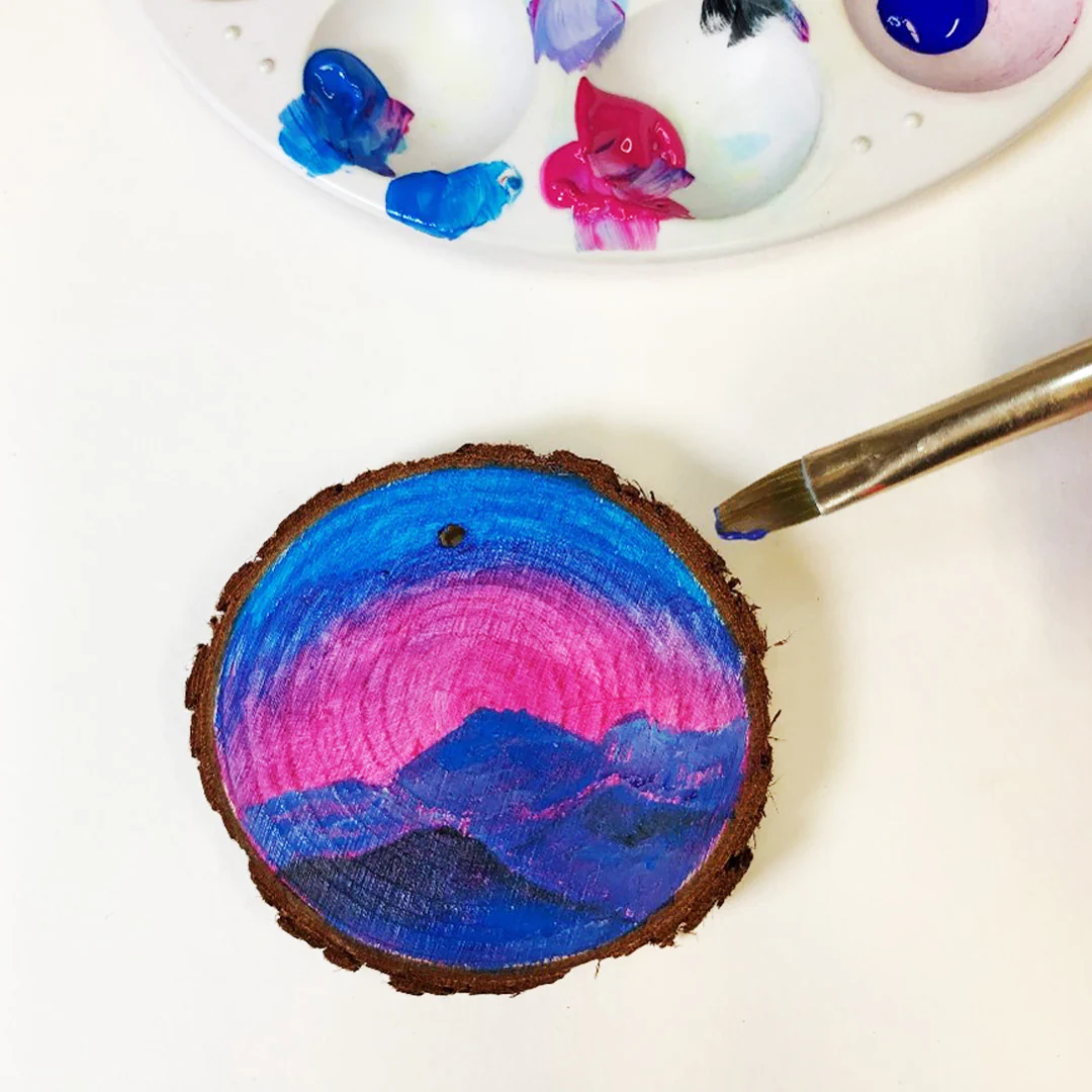 Wood Slice Painting Creative Set - Image 3