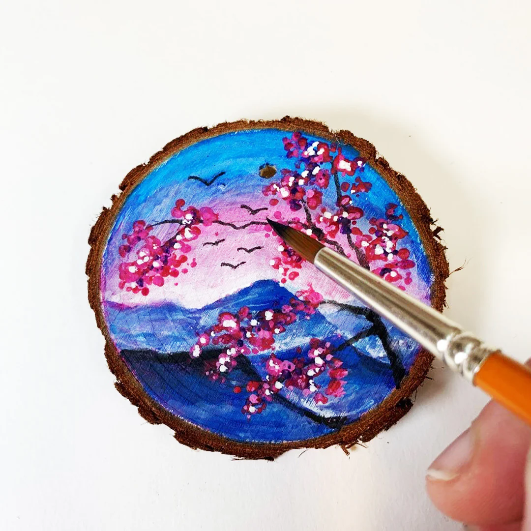 Wood Slice Painting Creative Set - Image 6