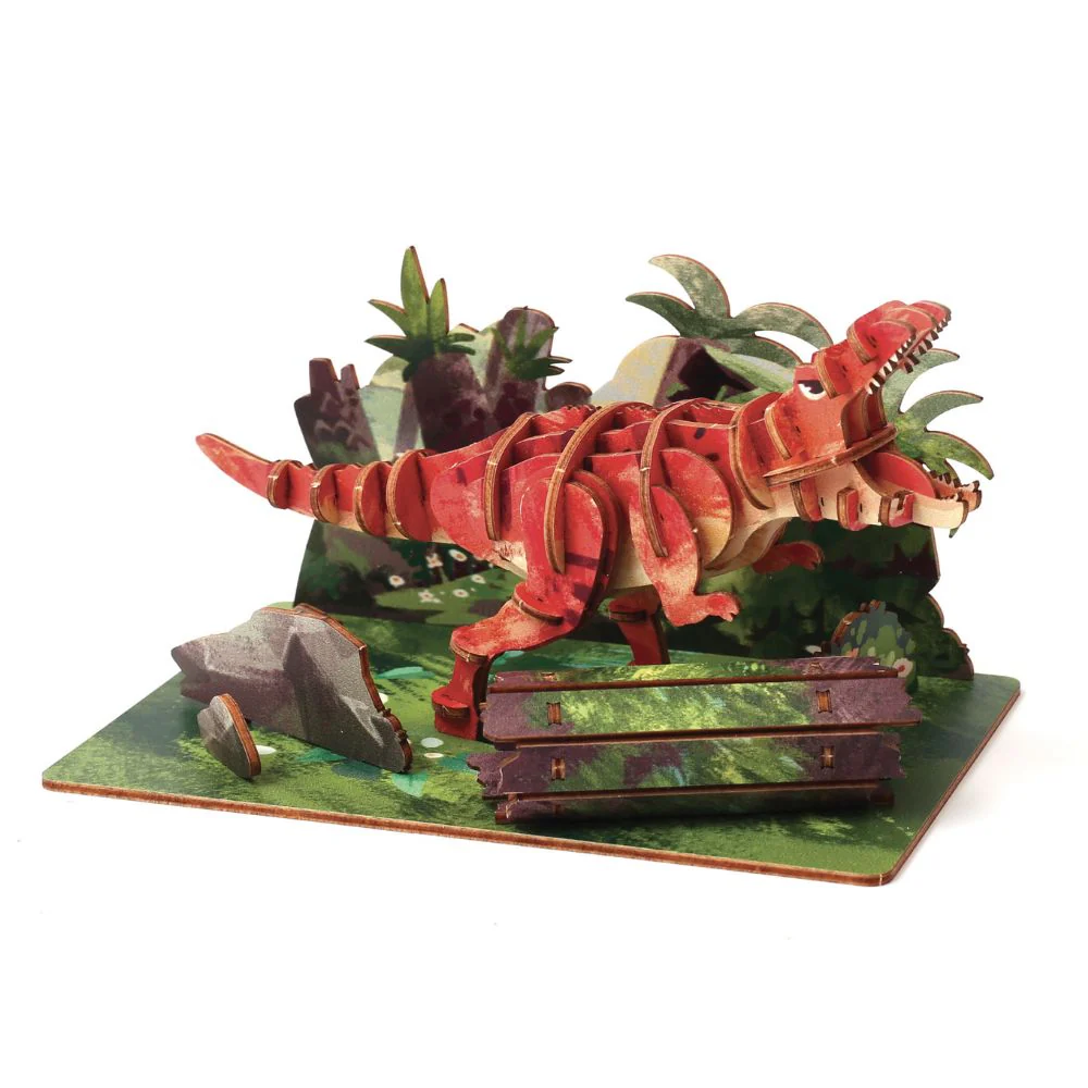 Dinosaur Wooden 3D Model - Tyrannosaurus - Image 4