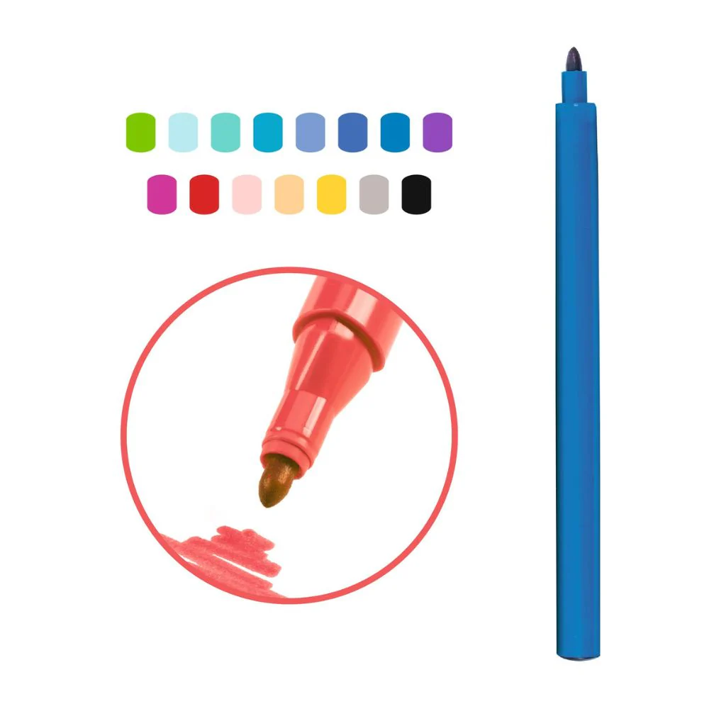 Djeco 15 Fine Tip Felt Pens - Pacific - Image 2