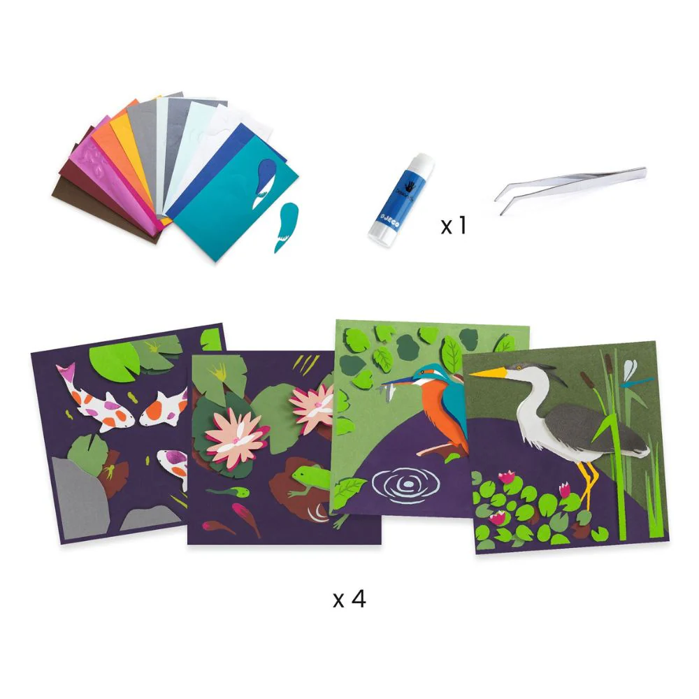 3D Paper Craft Kit - By The Water Create 4 Pictures - Image 3