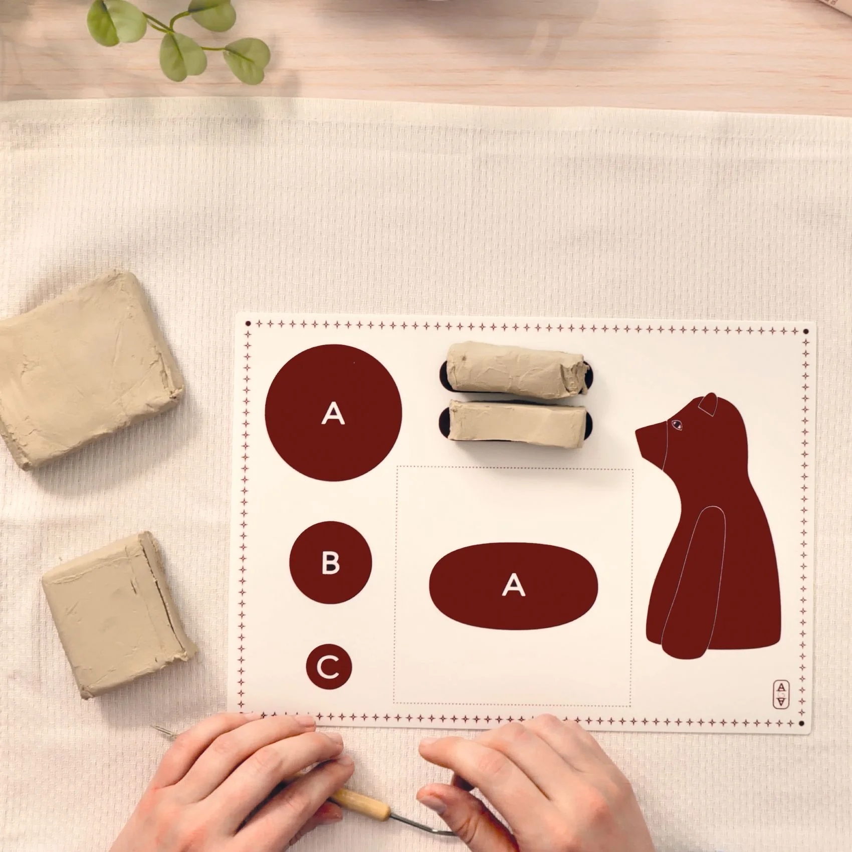 Air Dry Pottery Kit - Djeco Atelier Grands Augustins Workshop 84 Modelling - Image 3
