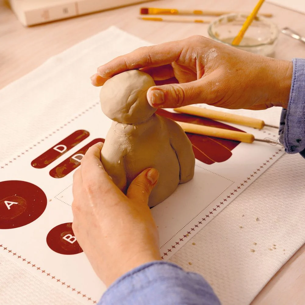 Air Dry Pottery Kit - Djeco Atelier Grands Augustins Workshop 84 Modelling - Image 4
