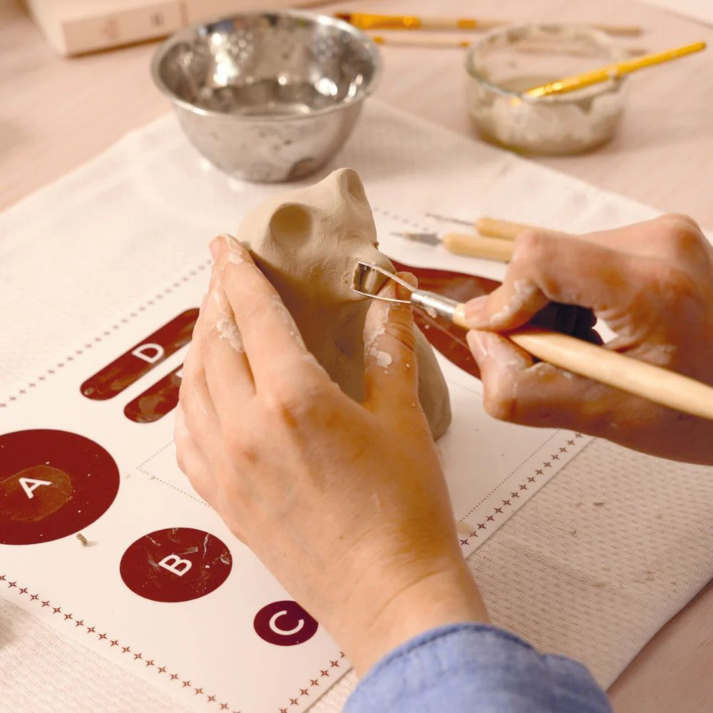 Air Dry Pottery Kit - Djeco Atelier Grands Augustins Workshop 84 Modelling - Image 5