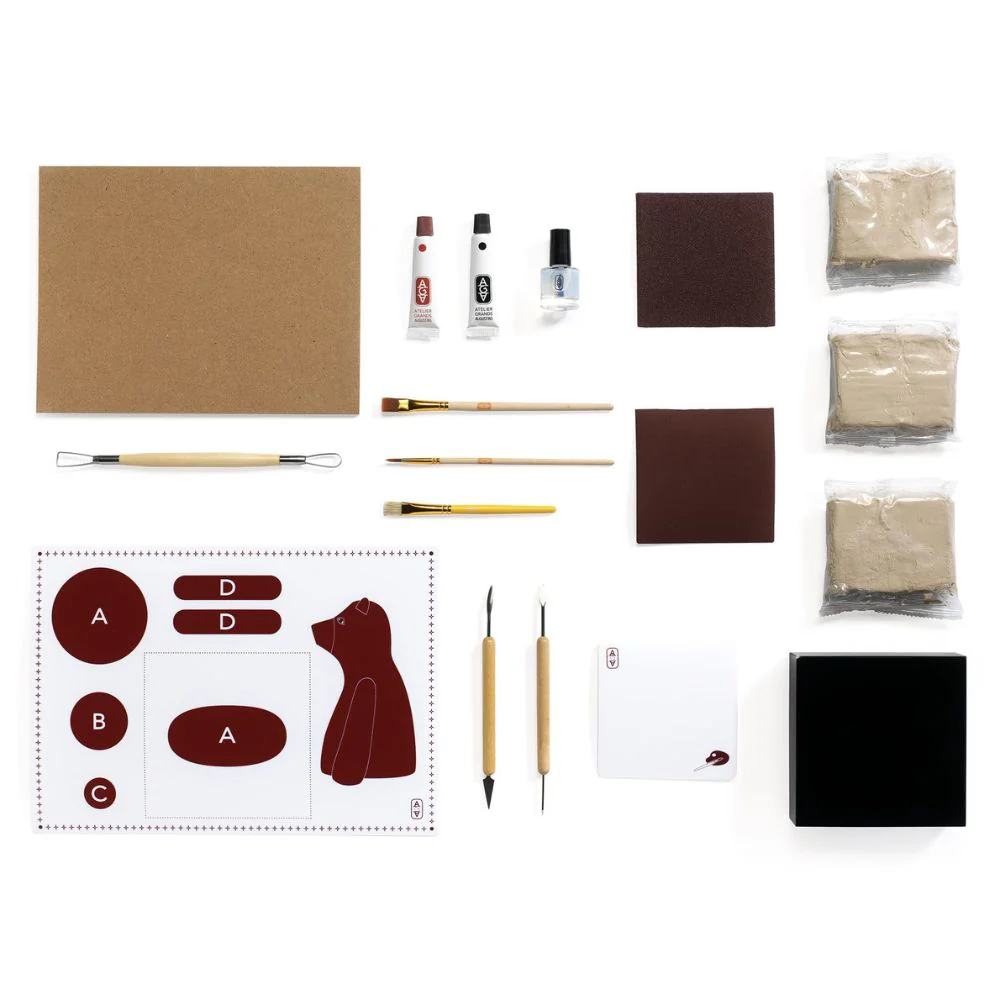 Air Dry Pottery Kit - Djeco Atelier Grands Augustins Workshop 84 Modelling - Image 9