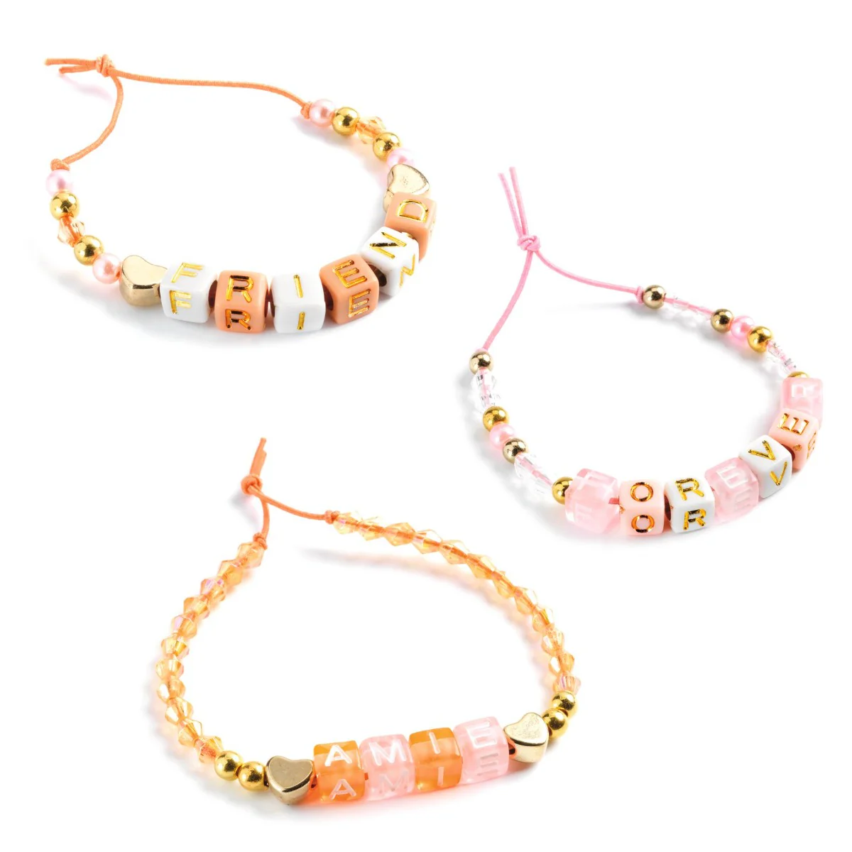 Djeco Alphabet Beads, Gold. Taylor Swift Style Bracelet Bead Set - Image 4