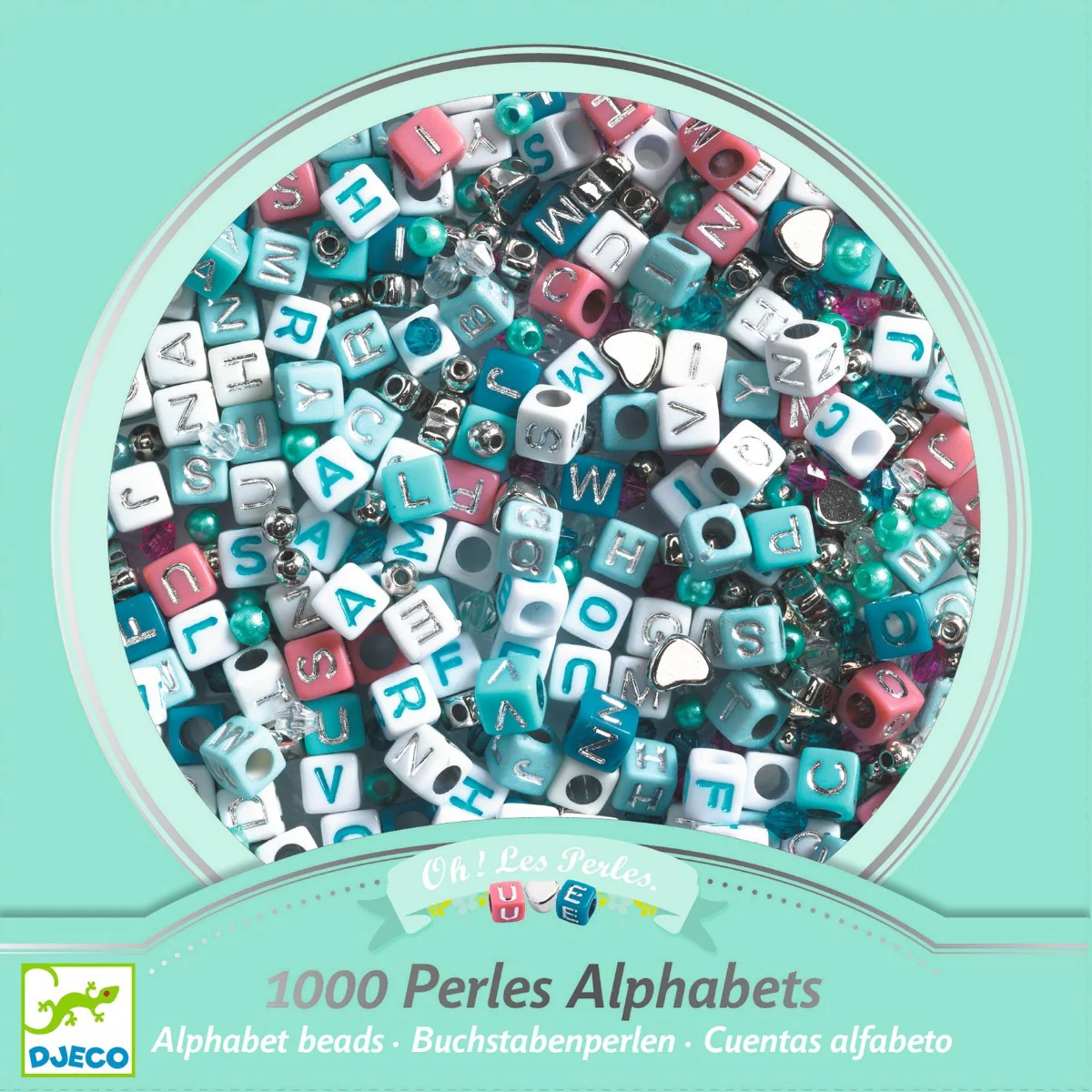 Djeco Alphabet Beads - Silver - Image 2