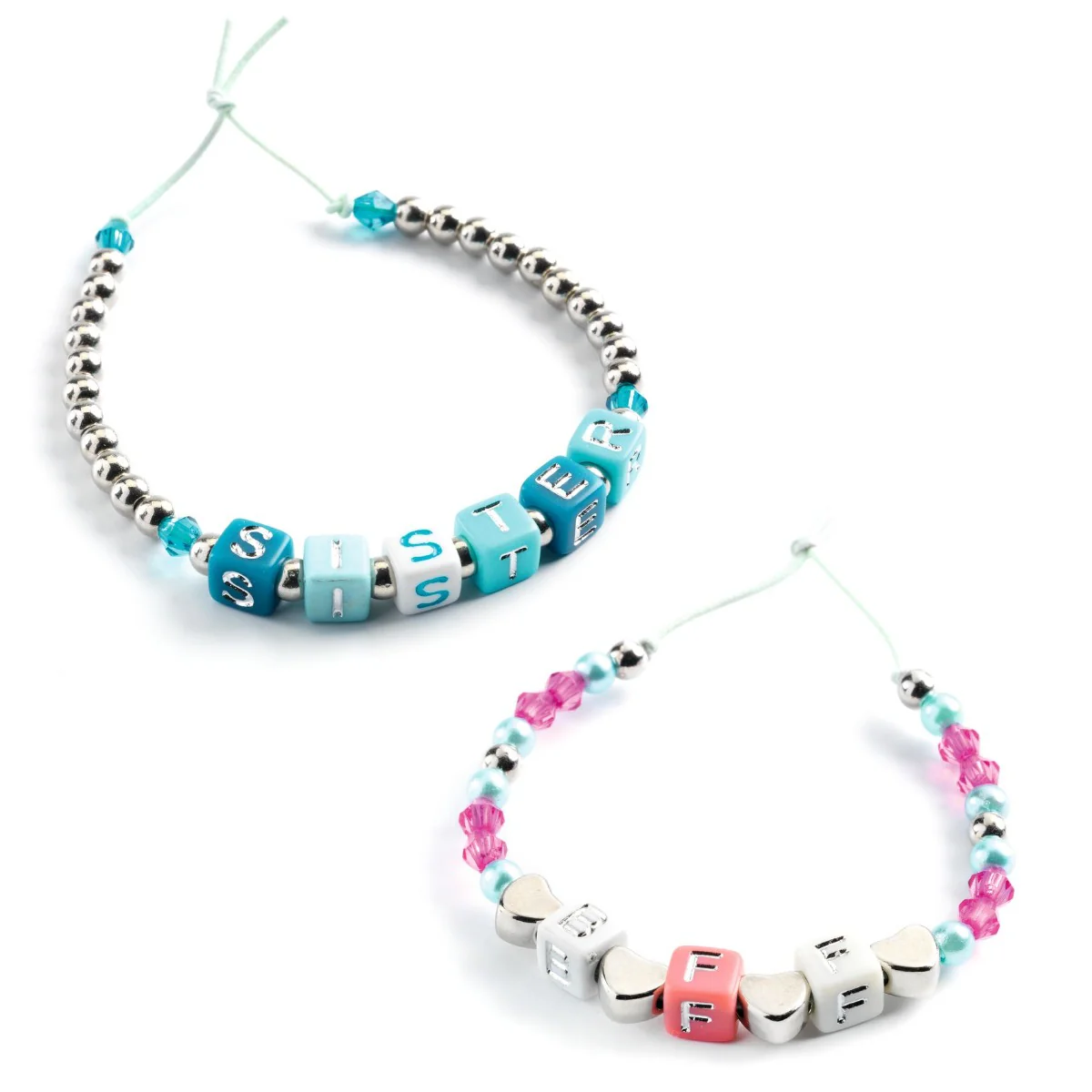 Djeco Alphabet Beads - Silver - Image 4