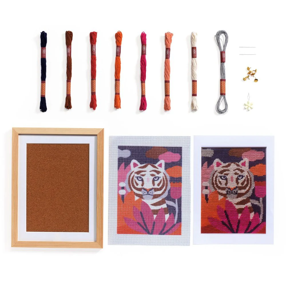 Beginner Embroidery Kit - Djeco Atelier Grands Augustins Workshop 64 - Image 6