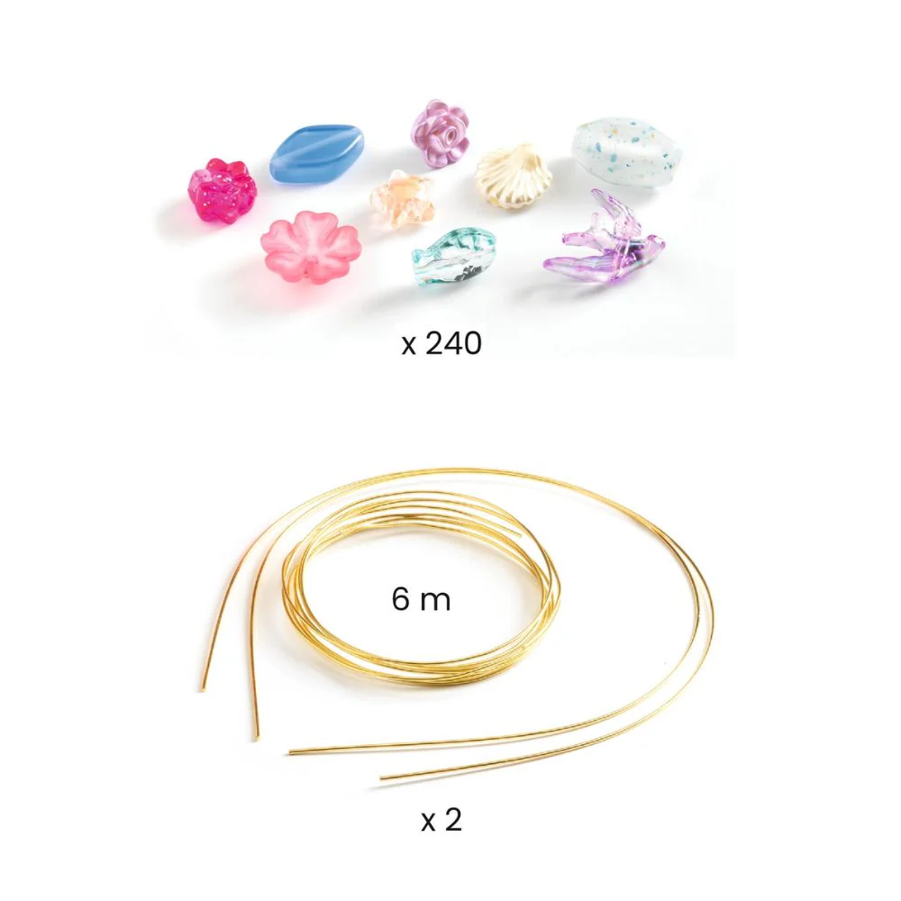 Djeco Beads and Jewellery - Duo of Tiaras - Blue - Image 2
