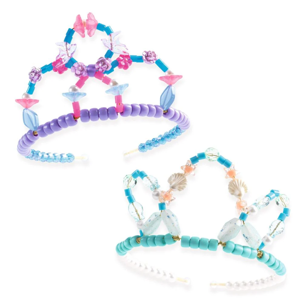 Djeco Beads and Jewellery - Duo of Tiaras - Blue - Image 3