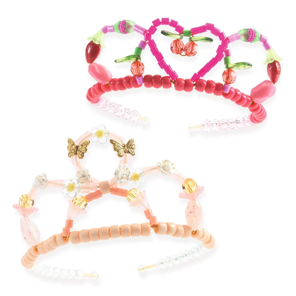 Djeco Duo of Tiaras, Pink - Gifts For Girls - Image 2
