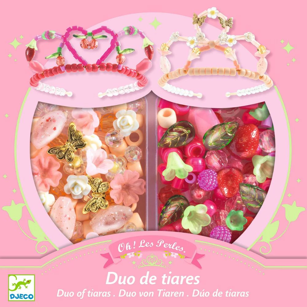 Djeco Duo of Tiaras, Pink - Gifts For Girls - Image 4